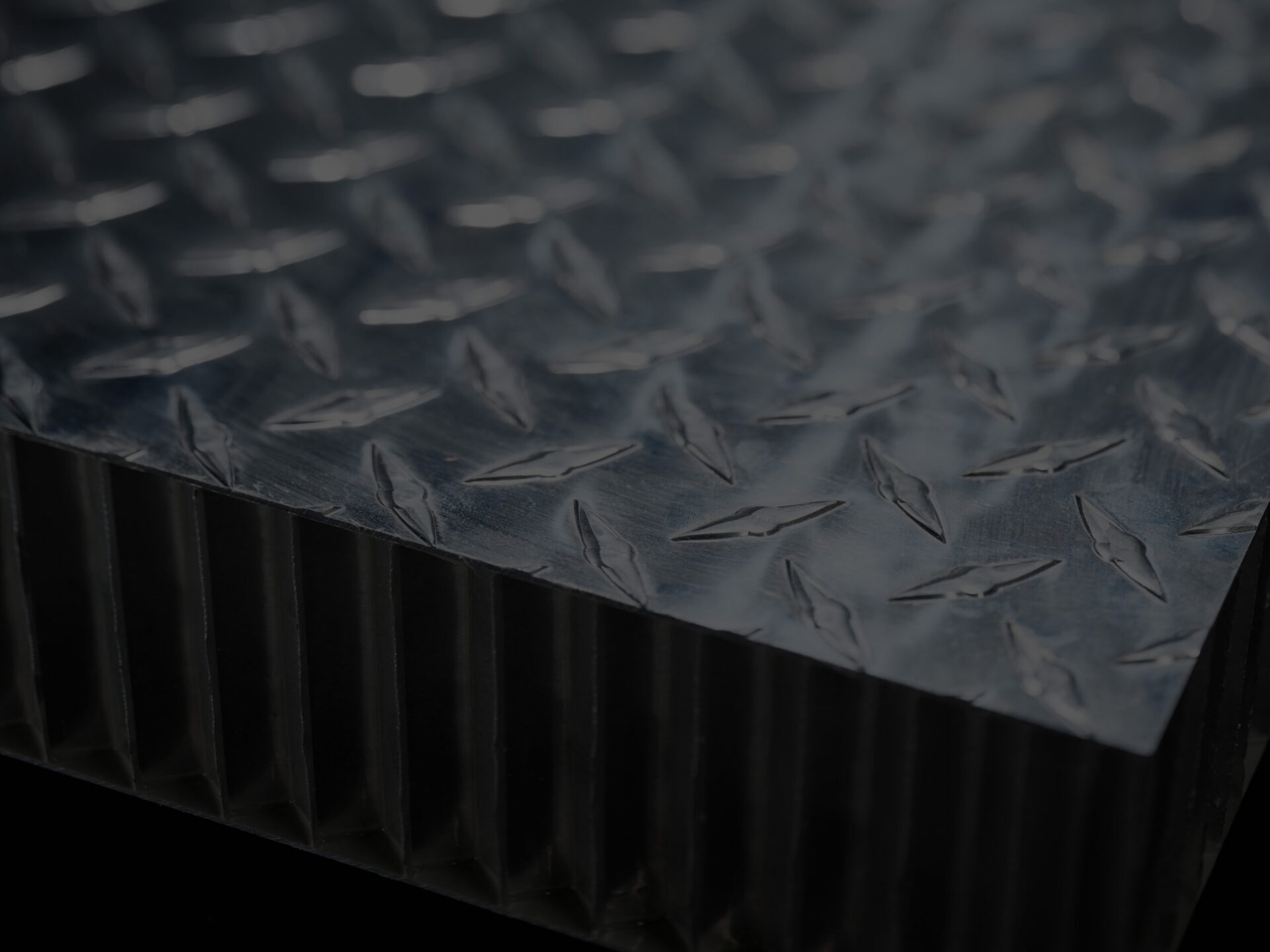 Aluminum Honeycomb Core Composite Panel Darkened