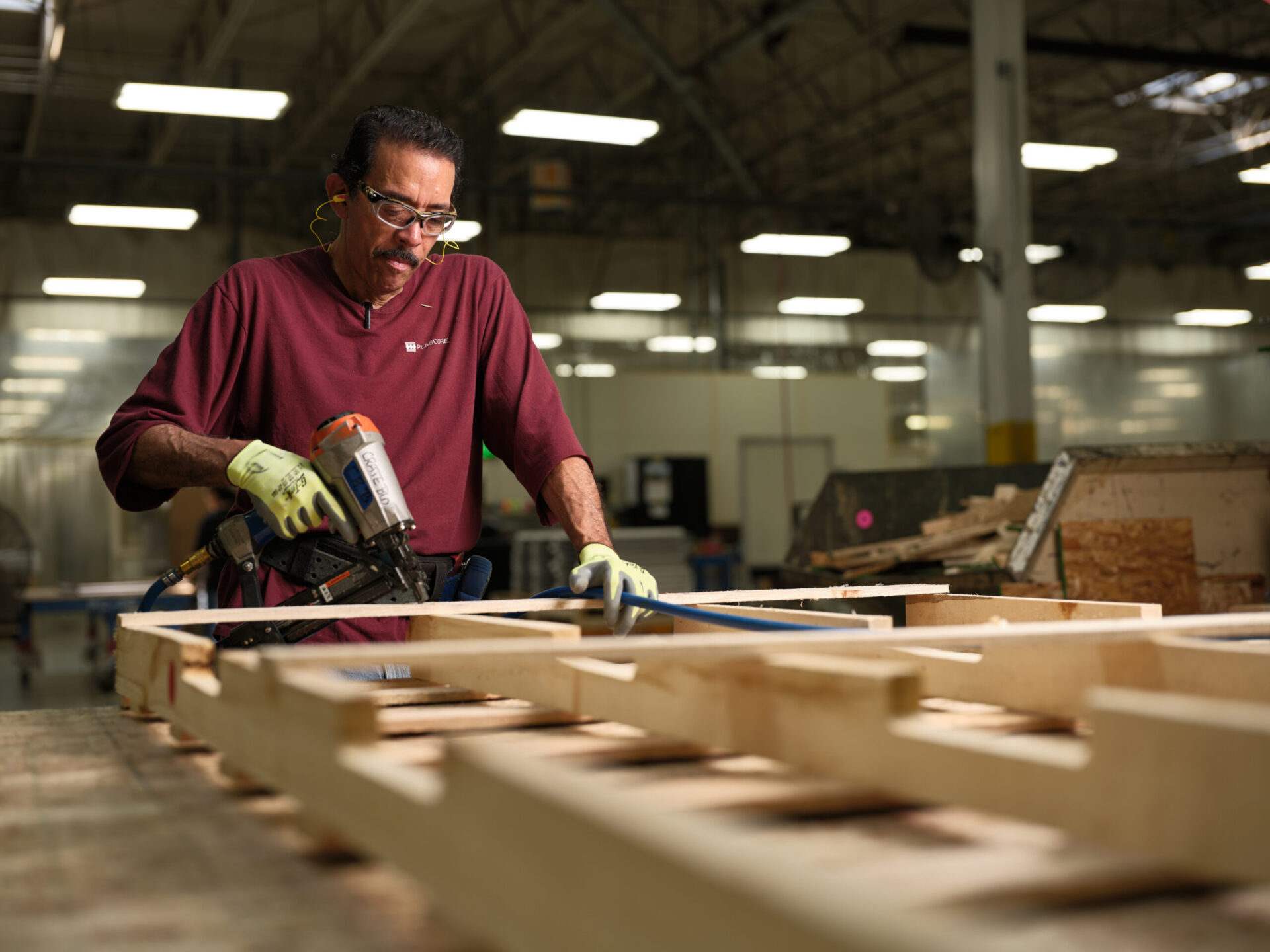 Employee Manufacturing Crates