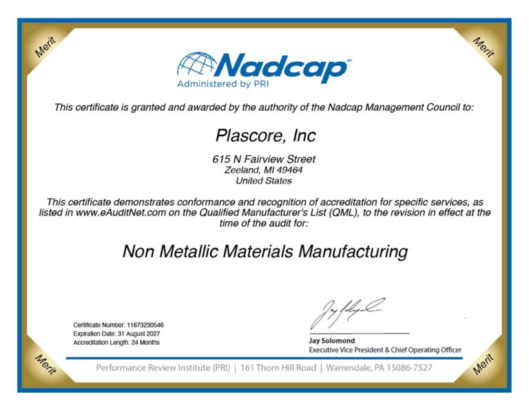 NADCAP Certification (Metals)