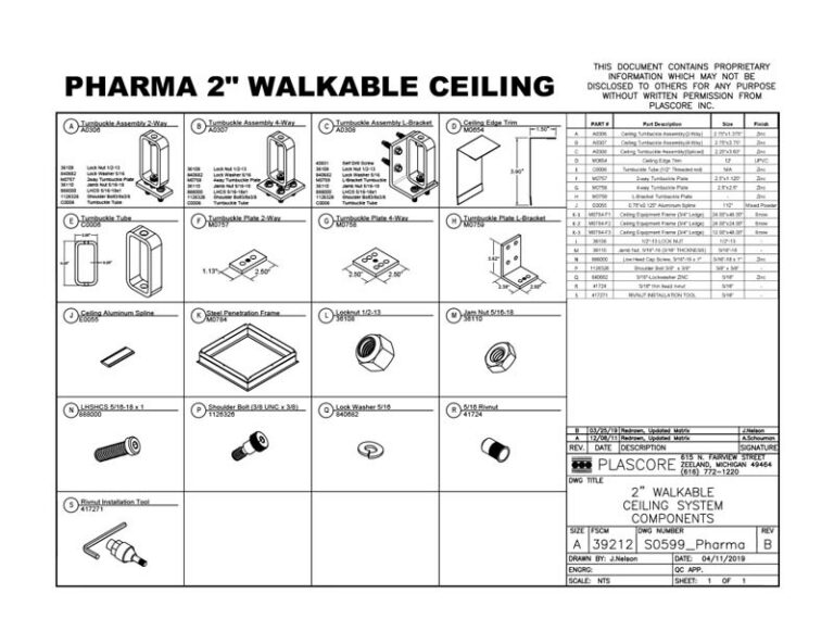 Pharma 2in. Walkable Ceiling Matrix