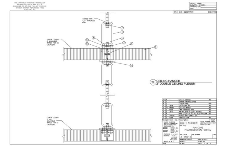 Double Plenum Ceiling – Walkable
