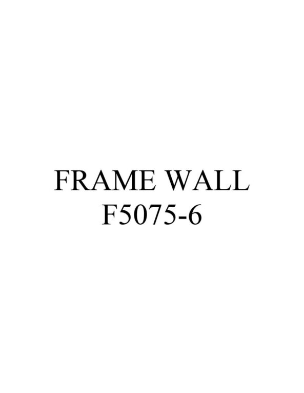 F5075 Single Sided Framed