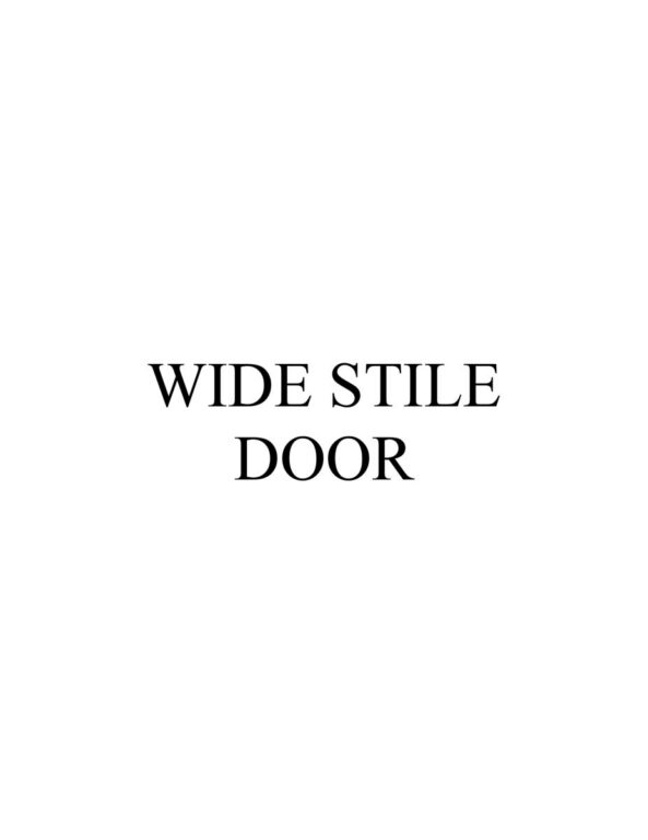 Micro Wide Style Door