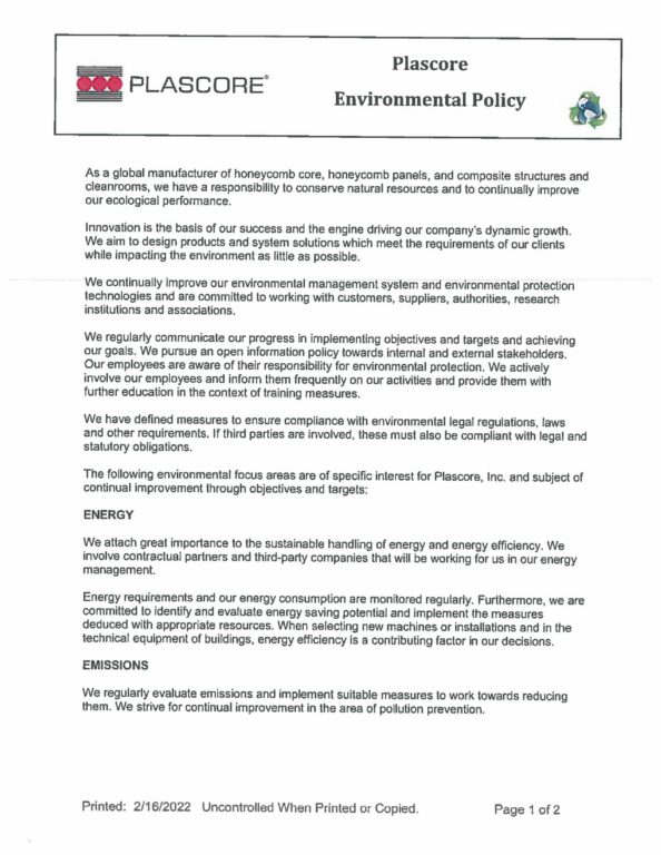 Environmental Policy