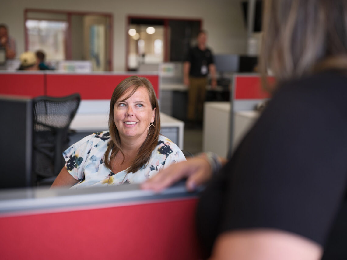 Office Setting with female employees